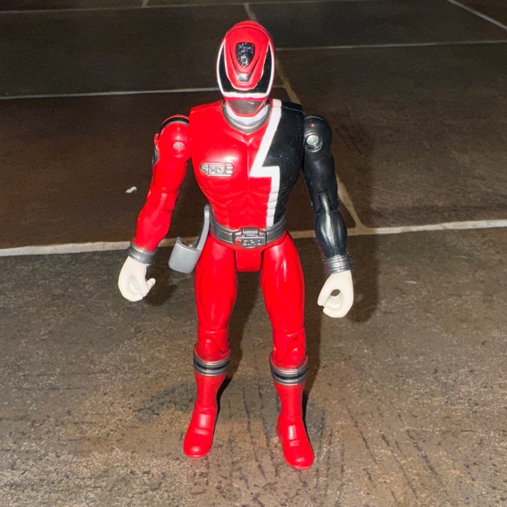 Power Rangers S.P.D. Red Ranger 6” Action Figure 2004 MMPR Bandai As Seen